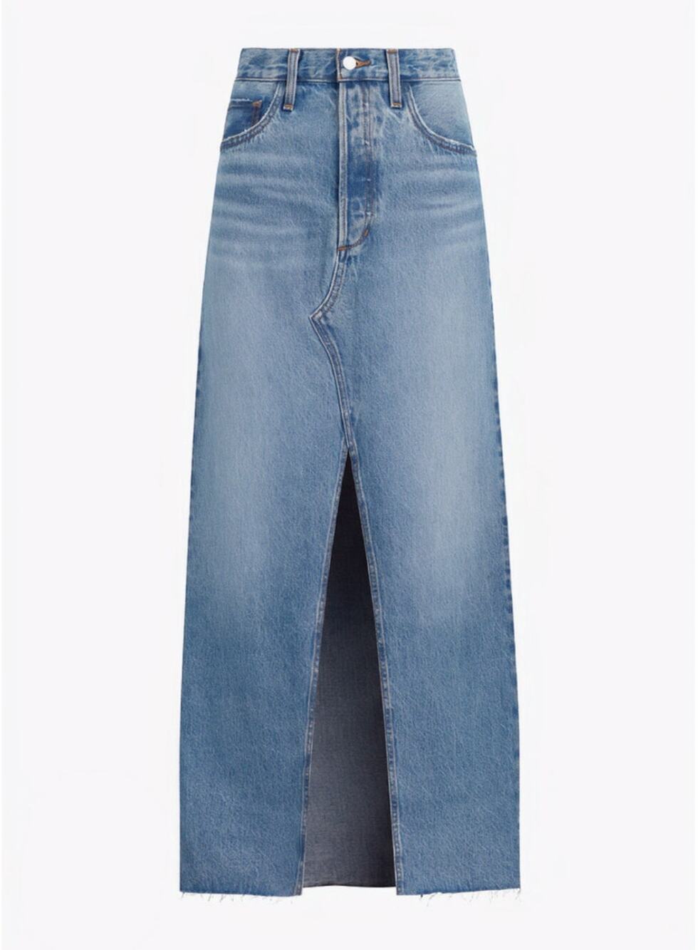 Favorite Daughter The Sunny Low Waisted Denim Maxi Skirt sz 33 NWOT